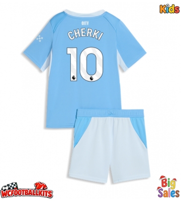 Manchester City Rayan Cherki #10 Replica Home Stadium Kit for Kids 2026-27 Short Sleeve (+ pants)